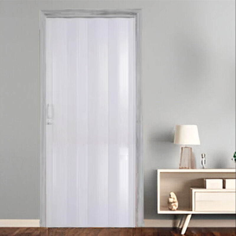 Puerta Plegable de PVC Blanca